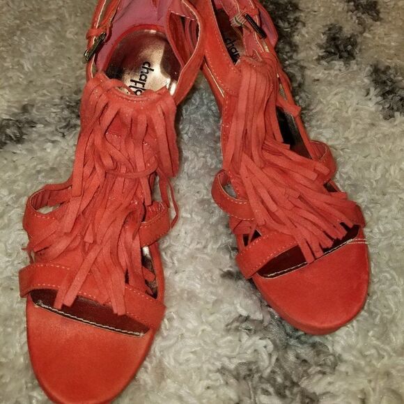 CHARLOTTE RUSSE WEDGE STYLE OPEN TOE WOMEN"S SANDAL - Picture 2 of 14